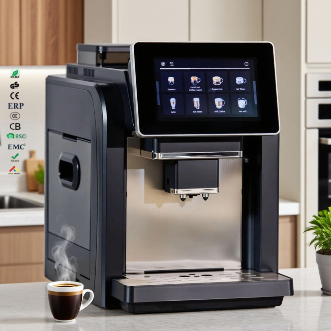 Longbank Professional Touch Screen Espresso Coffee Maker Machine - CasaCafé
