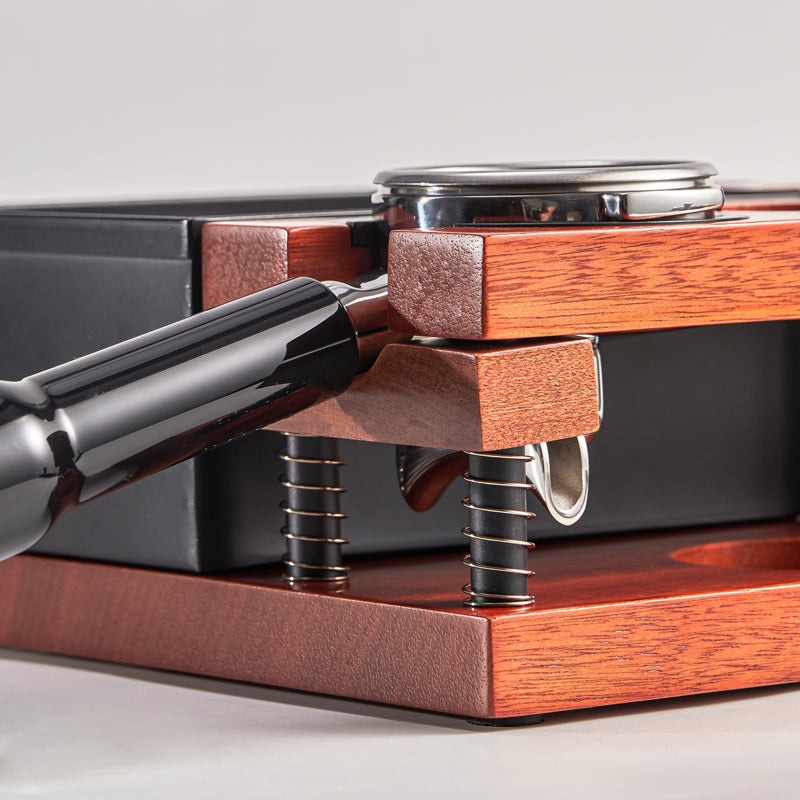 Wood Tamper Stand Espresso Knock Box - CasaCafé