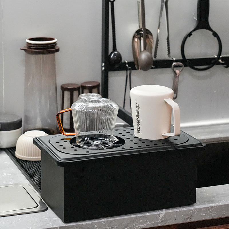 Stainless Steel Glass Rinser Sink Attachment - CasaCafé