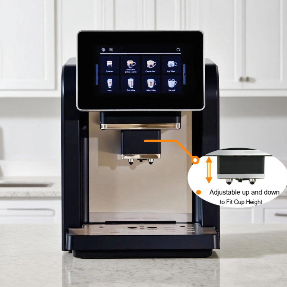 Longbank Professional Touch Screen Espresso Coffee Maker Machine - CasaCafé