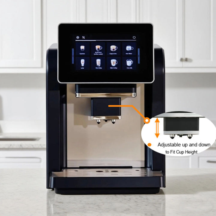 Longbank Professional Touch Screen Espresso Coffee Maker Machine - CasaCafé