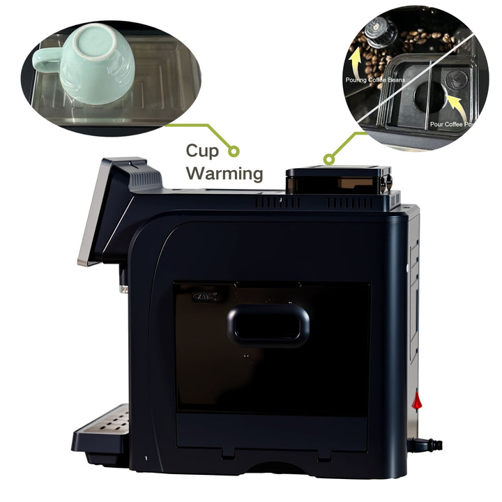 Longbank Professional Touch Screen Espresso Coffee Maker Machine - CasaCafé