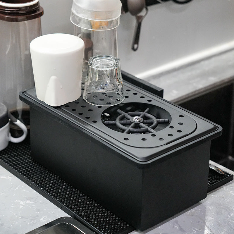 Stainless Steel Glass Rinser Sink Attachment - CasaCafé