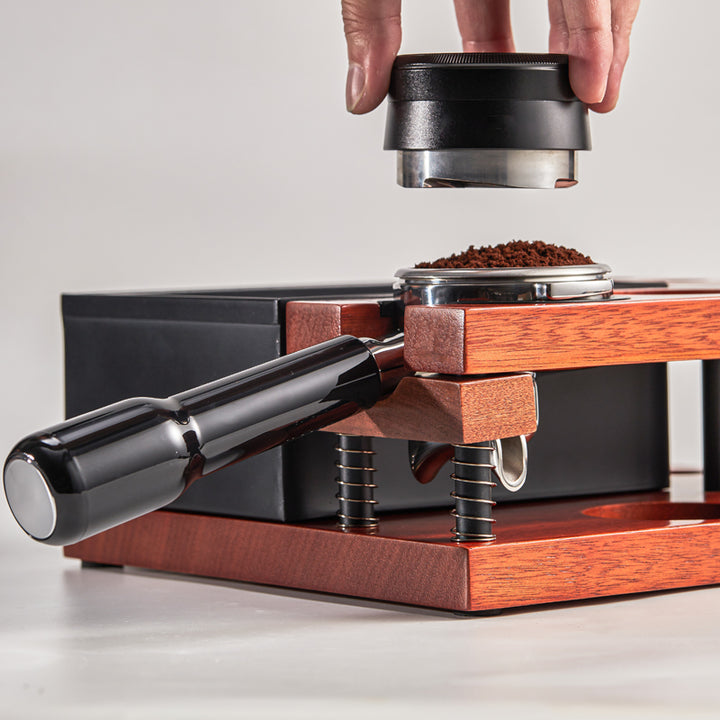 Wood Tamper Stand Espresso Knock Box - CasaCafé